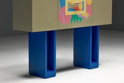 Alessandro Mendini Cantaride Bar Cabinet by Alessandro Mendini for Zanotta Italy 1980s