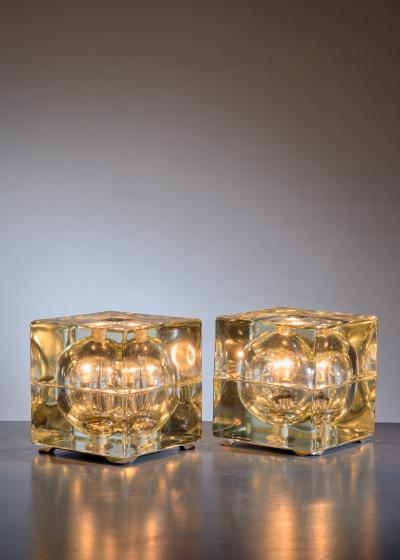 Alessandro Mendini Pair of Cubosfera Table Lamps by Alessandro Mendini