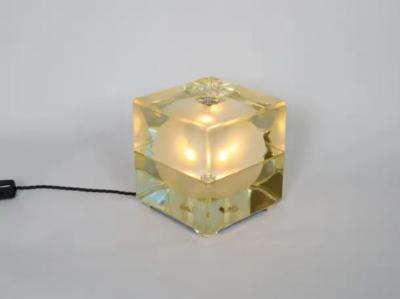 Alessandro Mendini Two pairs of Cubosfera table lights by Alsessandro Mendini Italy c1958