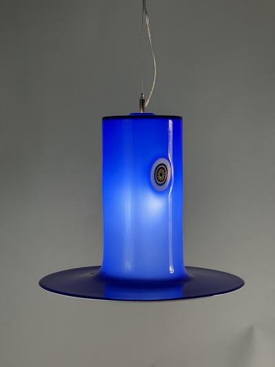 Alessandro Pianon Alessandro Pianon Blue Murano glass lamp for Vistosi 1960s