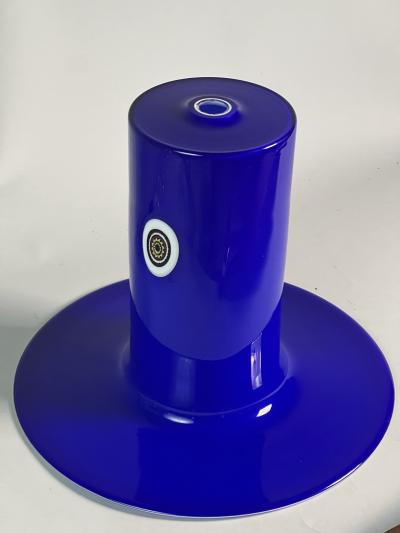 Alessandro Pianon Alessandro Pianon Blue Murano glass lamp for Vistosi 1960s