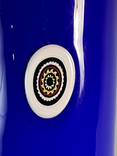 Alessandro Pianon Alessandro Pianon Blue Murano glass lamp for Vistosi 1960s