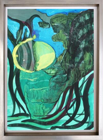 Alessandro Roma A Circle of Light 2019 20 Tempera and Acrylic on Paper by Alessandro Roma