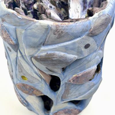 Alessandro Roma Semi Refractory Engobe Glazed Ceramic Sculpture My Head Inside the Nature 