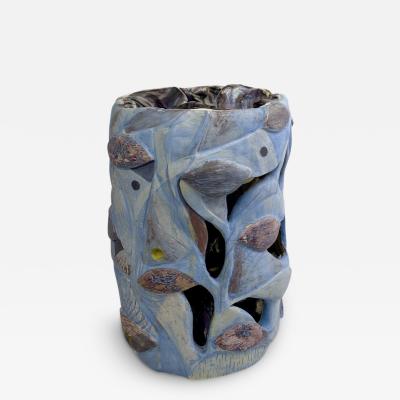 Alessandro Roma Semi Refractory Engobe Glazed Ceramic Sculpture My Head Inside the Nature 