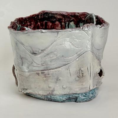 Alessandro Roma Semi Refractory Glazed Ceramic Sculpture Untitled 2017 by Alessandro Roma