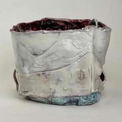 Alessandro Roma Semi Refractory Glazed Ceramic Sculpture Untitled 2017 by Alessandro Roma