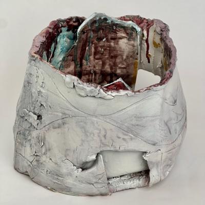 Alessandro Roma Semi Refractory Glazed Ceramic Sculpture Untitled 2017 by Alessandro Roma