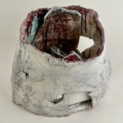 Alessandro Roma Semi Refractory Glazed Ceramic Sculpture Untitled 2017 by Alessandro Roma