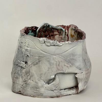 Alessandro Roma Semi Refractory Glazed Ceramic Sculpture Untitled 2017 by Alessandro Roma