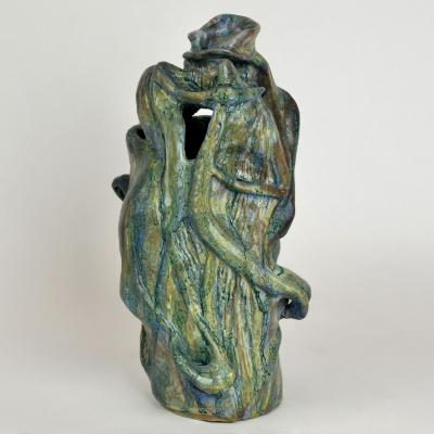 Alessandro Roma Semi Refractory Glazed Ceramic Sculpture Untitled 2022 by Alessandro Roma