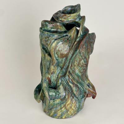 Alessandro Roma Semi Refractory Glazed Ceramic Sculpture Untitled 2022 by Alessandro Roma