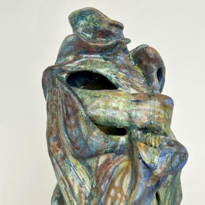 Alessandro Roma Semi Refractory Glazed Ceramic Sculpture Untitled 2022 by Alessandro Roma