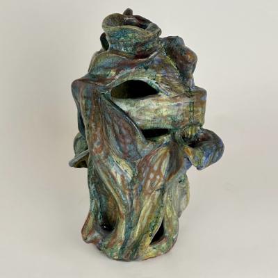 Alessandro Roma Semi Refractory Glazed Ceramic Sculpture Untitled 2022 by Alessandro Roma