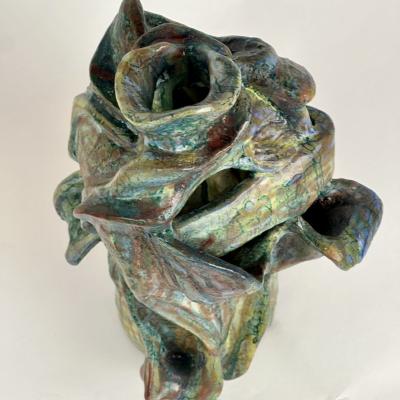 Alessandro Roma Semi Refractory Glazed Ceramic Sculpture Untitled 2022 by Alessandro Roma