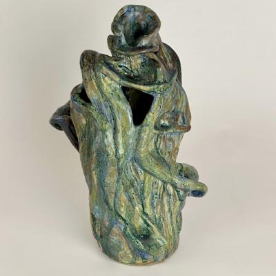 Alessandro Roma Semi Refractory Glazed Ceramic Sculpture Untitled 2022 by Alessandro Roma