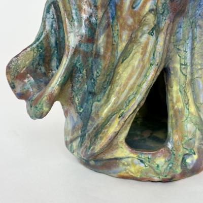 Alessandro Roma Semi Refractory Glazed Ceramic Sculpture Untitled 2022 by Alessandro Roma
