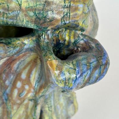 Alessandro Roma Semi Refractory Glazed Ceramic Sculpture Untitled 2022 by Alessandro Roma