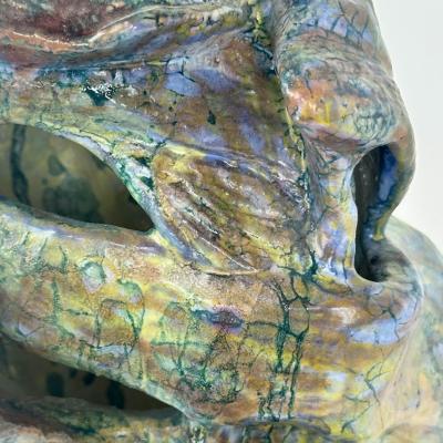 Alessandro Roma Semi Refractory Glazed Ceramic Sculpture Untitled 2022 by Alessandro Roma