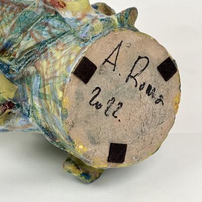 Alessandro Roma Semi Refractory Glazed Ceramic Sculpture Untitled 2022 by Alessandro Roma