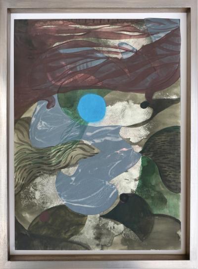 Alessandro Roma The Past Floated Above my Head 2019 20 Tempera Acrylic on Paper by A Roma