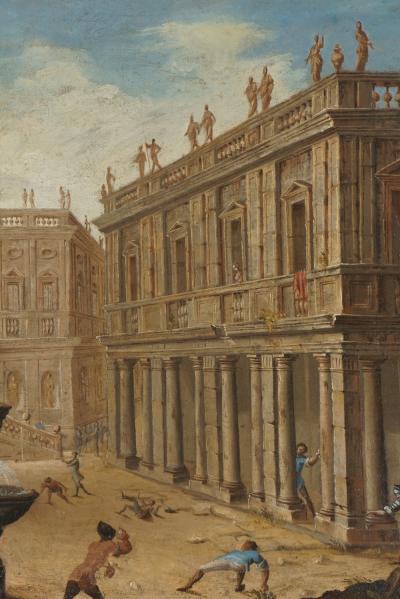 Alessandro Salucci Circle of Alessandro Salucci Italian Oil on Canvas