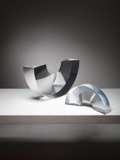 Alessio Tasca Large Arco Plexiglass Sculpture by Alessio Tasca for Fusina