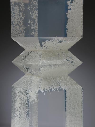 Alessio Tasca Pair of Plexiglass Table Lamps by Alessio Tasca for Fusina