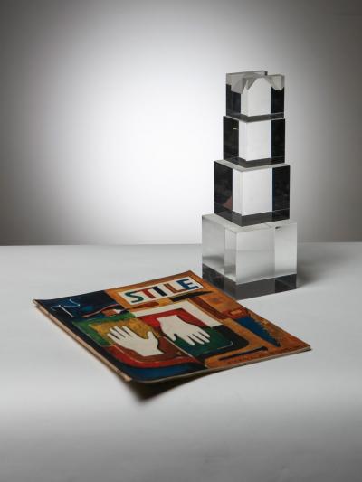 Alessio Tasca Plexiglass Sculpture by Alessio Tasca for Fusina