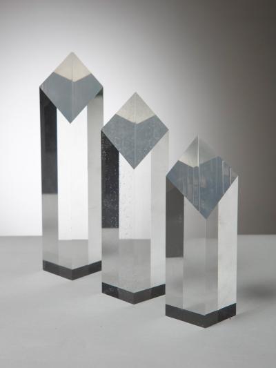 Alessio Tasca Plexiglass triptych by Alessio Tasca for Fusina