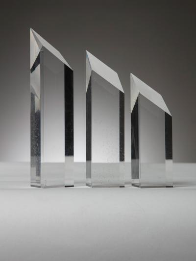 Alessio Tasca Plexiglass triptych by Alessio Tasca for Fusina