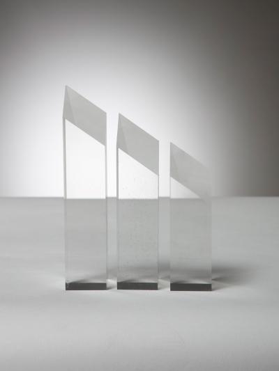 Alessio Tasca Plexiglass triptych by Alessio Tasca for Fusina