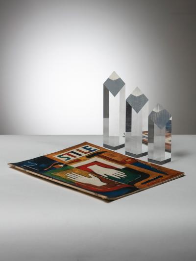 Alessio Tasca Plexiglass triptych by Alessio Tasca for Fusina