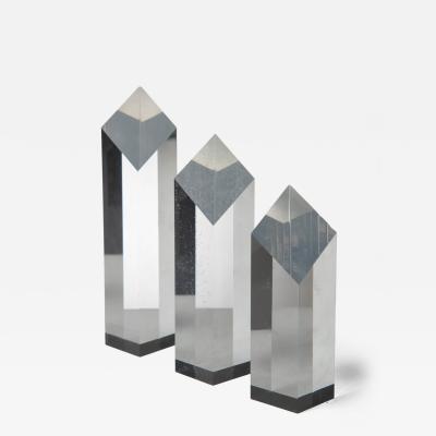 Alessio Tasca Plexiglass triptych by Alessio Tasca for Fusina