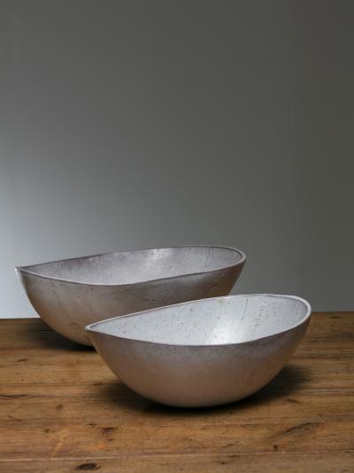 Alessio Tasca Rare Set of Two Ceramic Bowls by Alessio Tasca