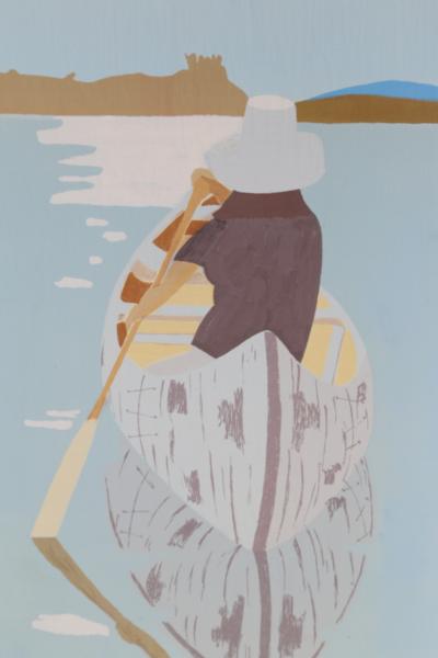 Alex Katz Good Afternoon 2 Grey Rowboat 