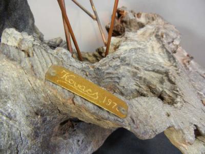 Alex Kovacs Alex Kovacs Large Table Top Metal Angel Fish Sculpture 1976