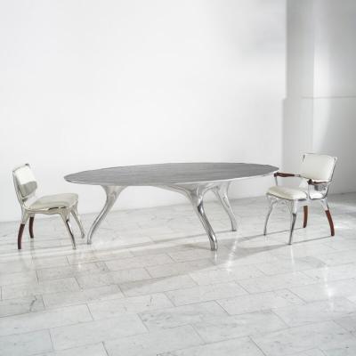 Alex Roskin Alex Roskin Trois Jambes Table with Bezel Top USA 2024