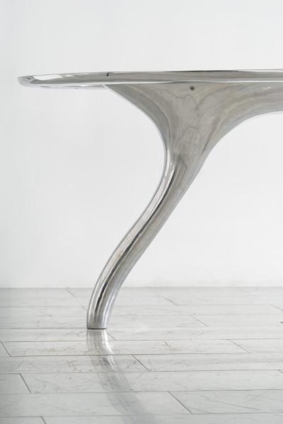 Alex Roskin Alex Roskin Trois Jambes Table with Bezel Top USA 2024