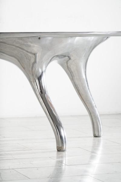 Alex Roskin Alex Roskin Trois Jambes Table with Bezel Top USA 2024