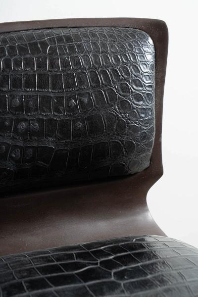 Alex Roskin Alex Roskin Tusk Chair in Aluminum with Bronze Finish USA