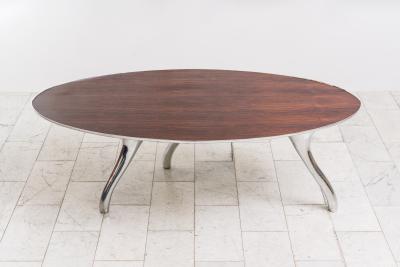 Alex Roskin Trois Jambes Table with Bezel Top