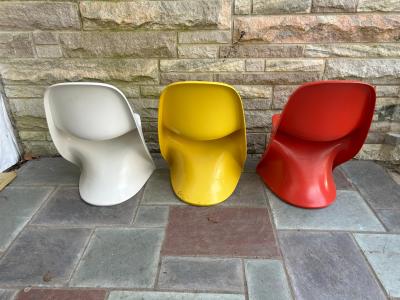 Alexander Begge Set 3 Panton style Rare 1970 s Space Age MCM Casalino 1 Kids Chair