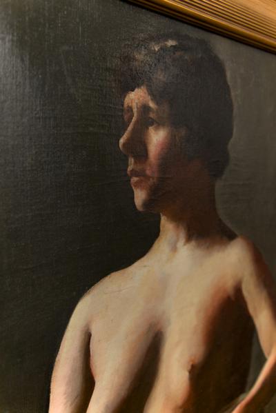 Alexander Brook Nude Young Woman Oil on Canvas by Alexander Brook circa 1920s
