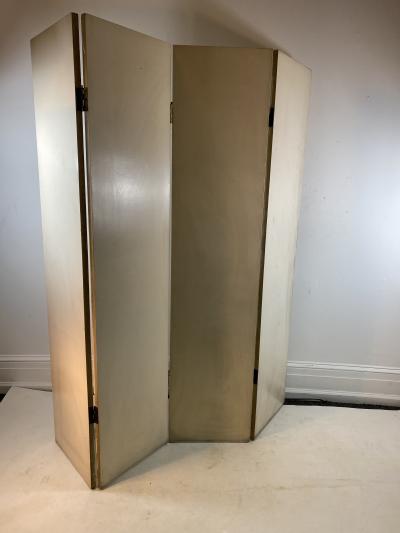 Alexander Calder CALDERESQUE HAND PAINTED WOOD FOUR PANEL STANDING SCREEN