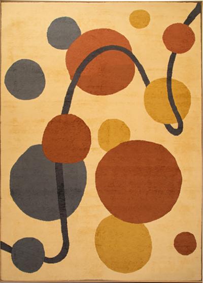 Alexander Calder Framed Hand Knotted Wool Wall Tapestry After Alexander Calder