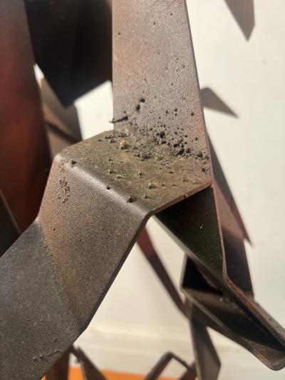 Alexander Calder MID CENTURY BRUTALIST RED ORANGE ABSTRACT METAL SCULPTURE