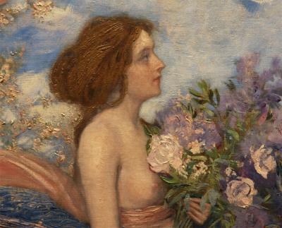 Alexander Demetrius Goltz An Art Nouveau Painting by Alexander Goltz Fruhling 