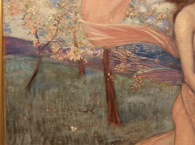 Alexander Demetrius Goltz An Art Nouveau Painting by Alexander Goltz Fruhling 