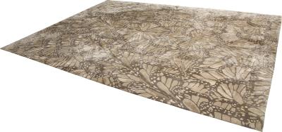 Alexander McQueen Monarch Smoke Silk Rug 14 x 10 by Alexander McQueen